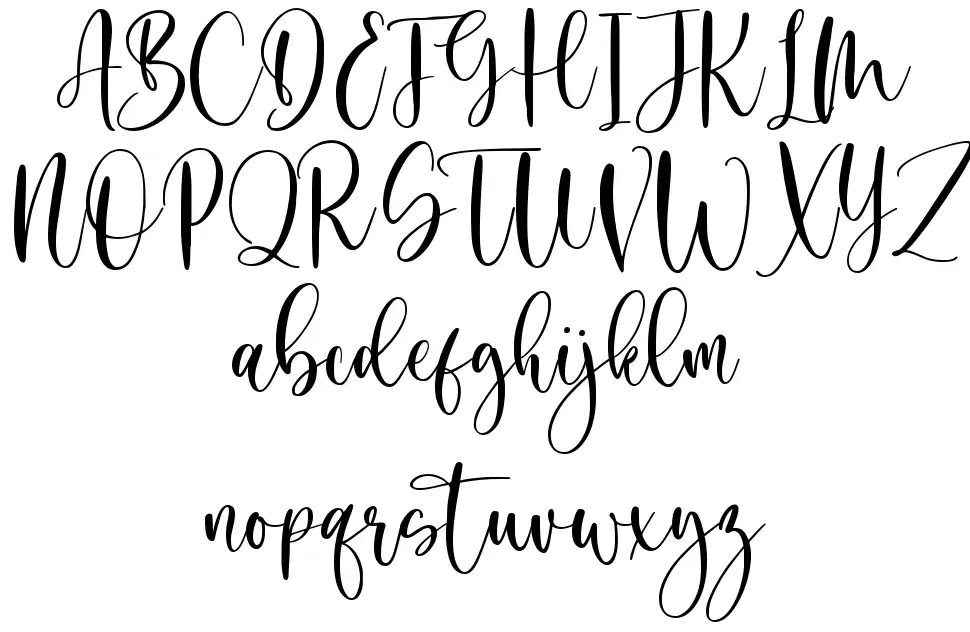 September Twilightfont specimens