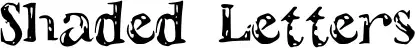 Shaded Letters