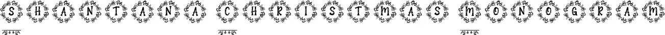 Shantana Christmas Monogram