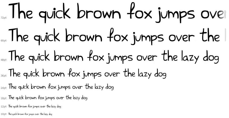 Shark HandWritten ABCfont waterfall