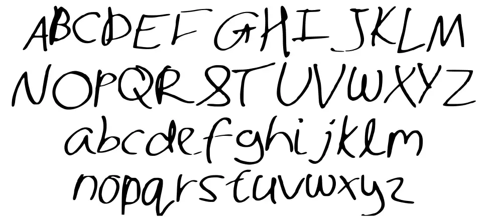 Shaun Handfont specimens
