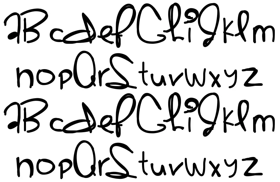 Sherbertfont specimens