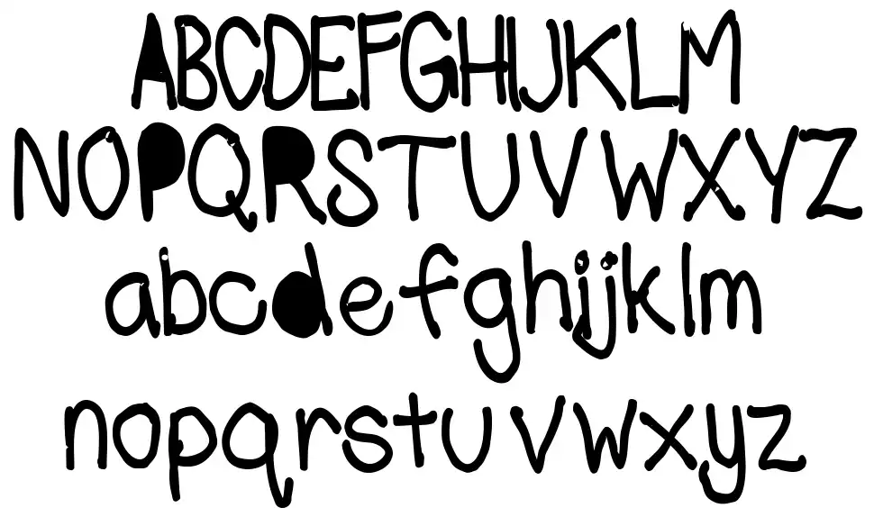Shmessfont specimens