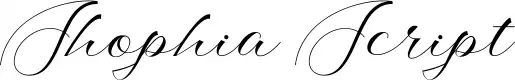 Shophia Script
