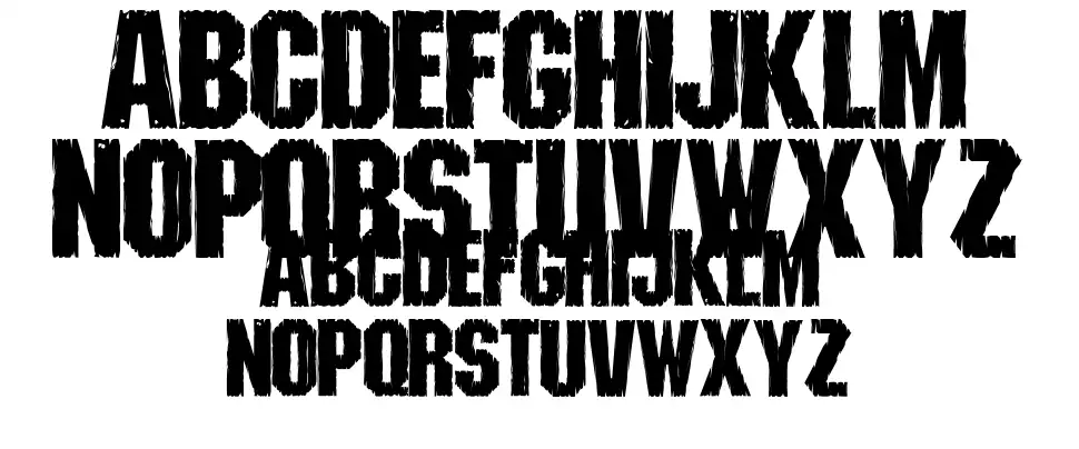 Shreddedfont specimens