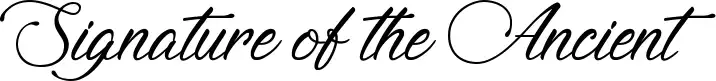 Signature of the Ancient