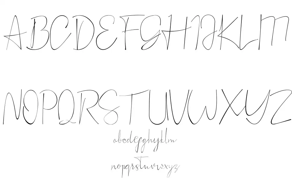 Silhouette Phantomfont specimens