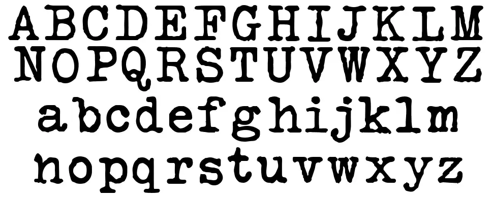 Silk Remingtonfont specimens