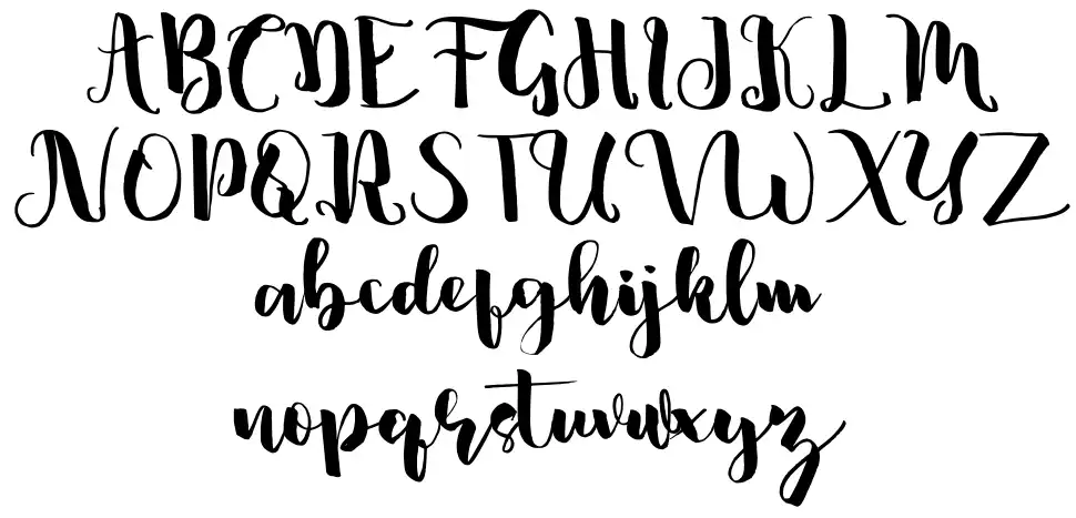 Silkyfont specimens