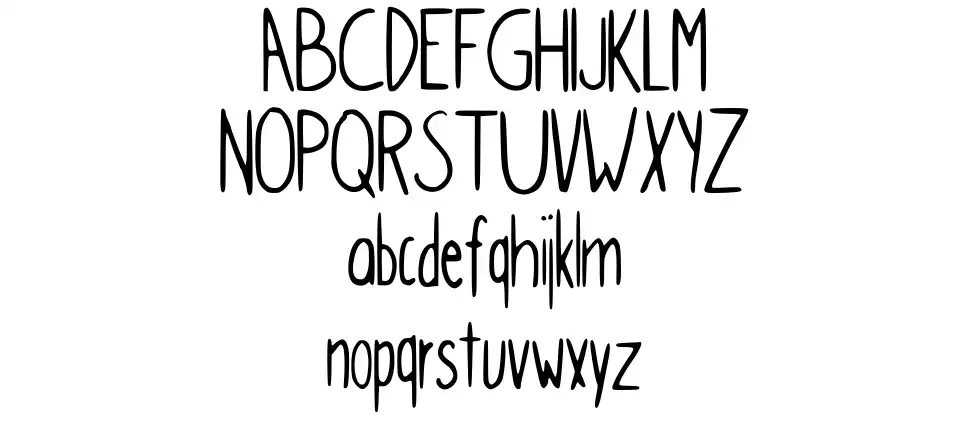 Simple Kindergardenfont specimens