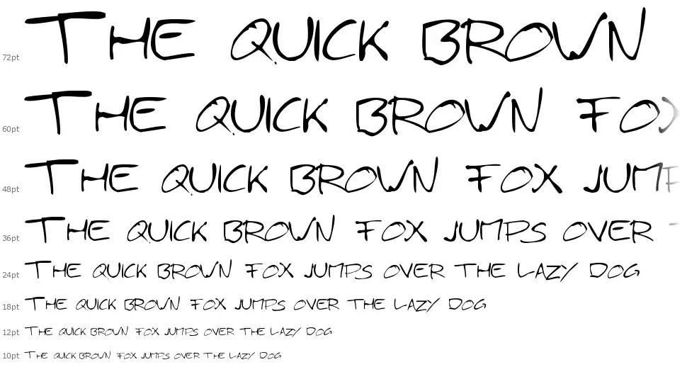 Simply 21font waterfall
