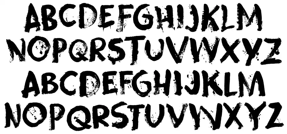 Skeletal Wishfont specimens