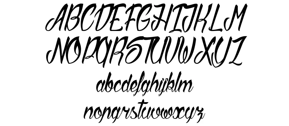 Sliced by Handfont specimens