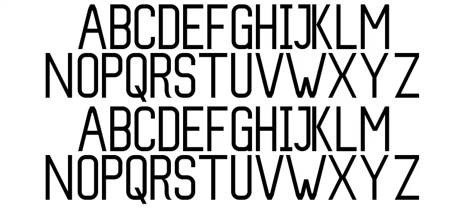Slimfont specimens