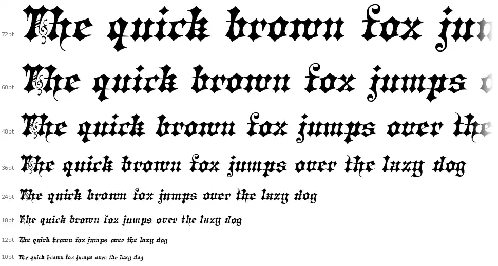 Sloping Black, No. 538font waterfall