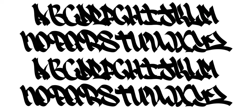 SlySki Originalfont specimens