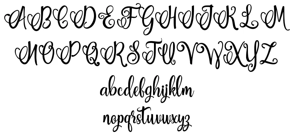 Smiles Womenfont specimens
