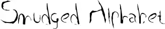 Smudged Alphabet