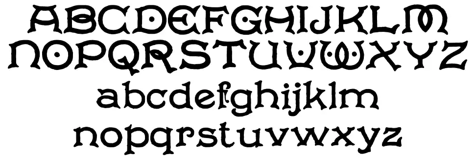 Solo's Bowl Spécimens Solo's Bowlfont specimens