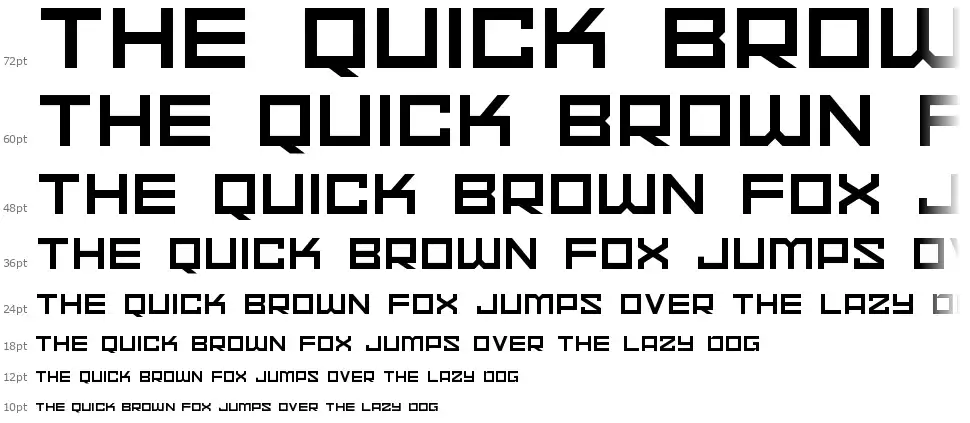 Space Madnessfont waterfall