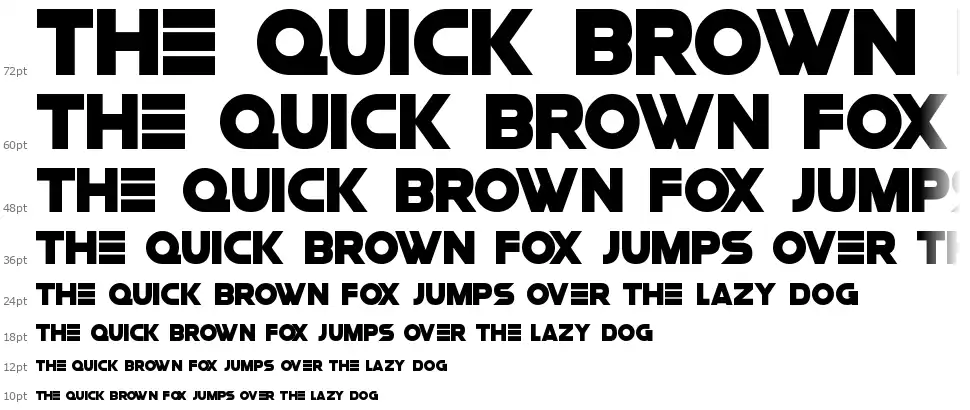 Space Questfont waterfall