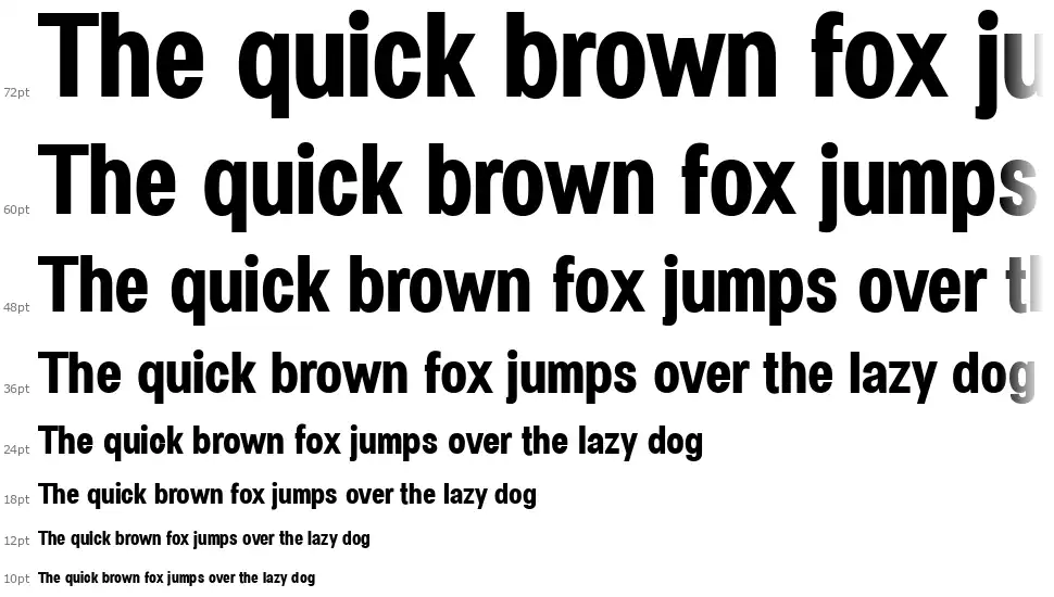 Specifyfont waterfall