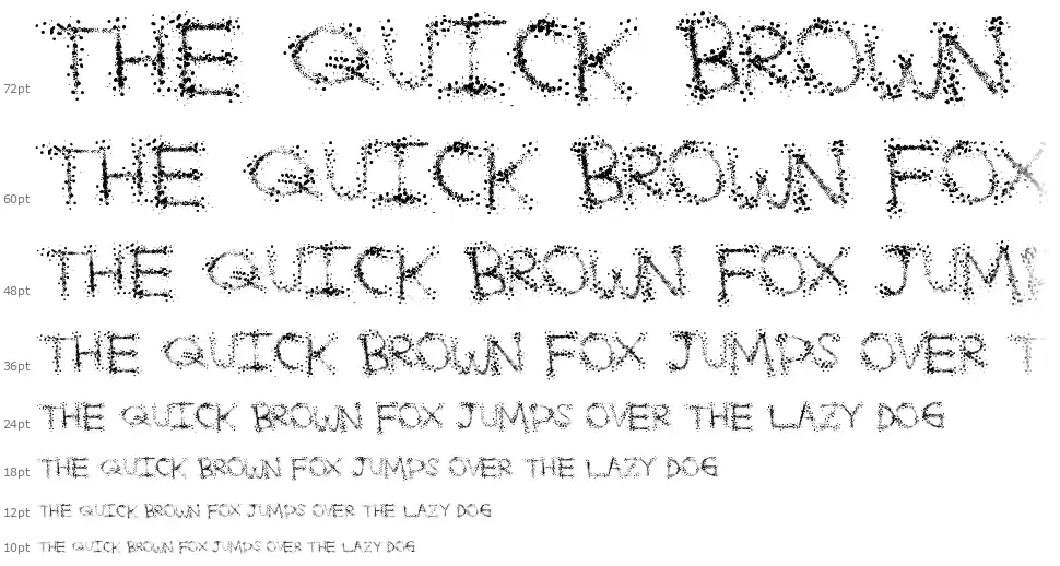 Splatter Funtimefont waterfall