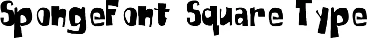 SpongeFont Square Type