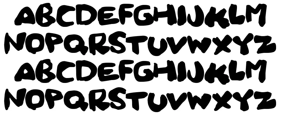 Squidgyfont specimens