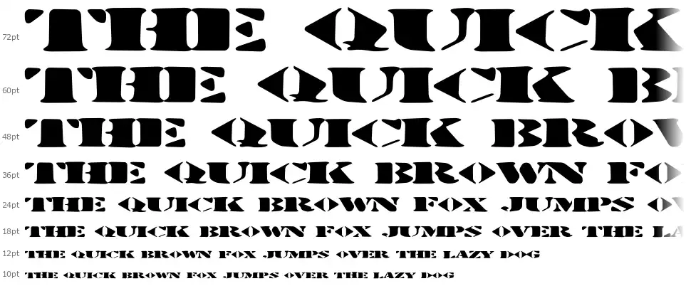 Stenciltrationfont waterfall
