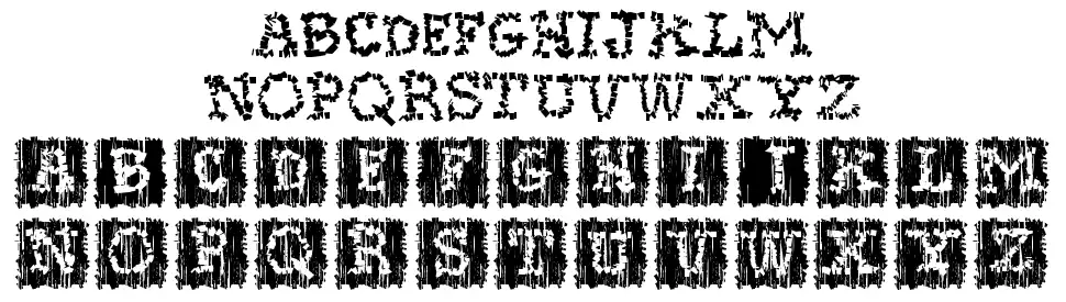 Stoneflintfont specimens