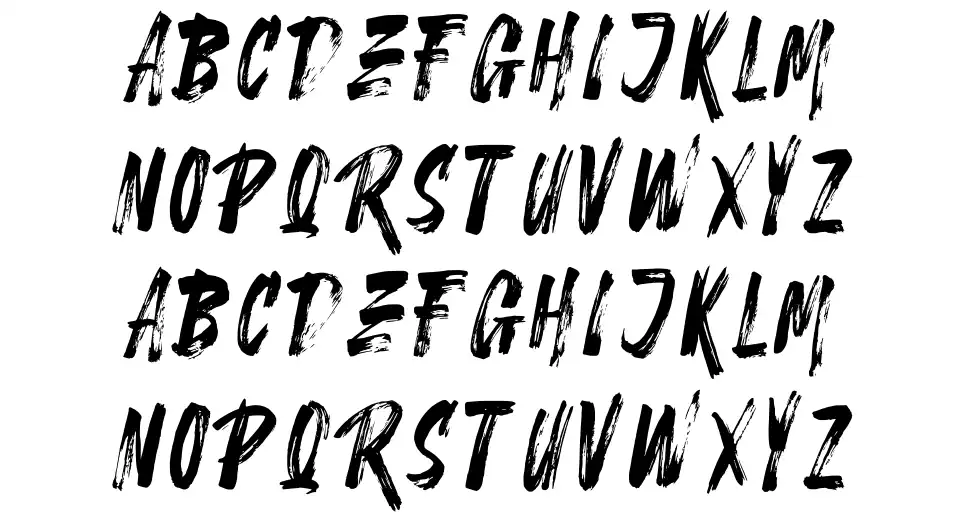 Stonehard Brushfont specimens