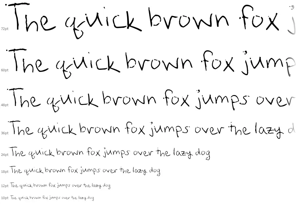 Straight Up Zodyfont waterfall