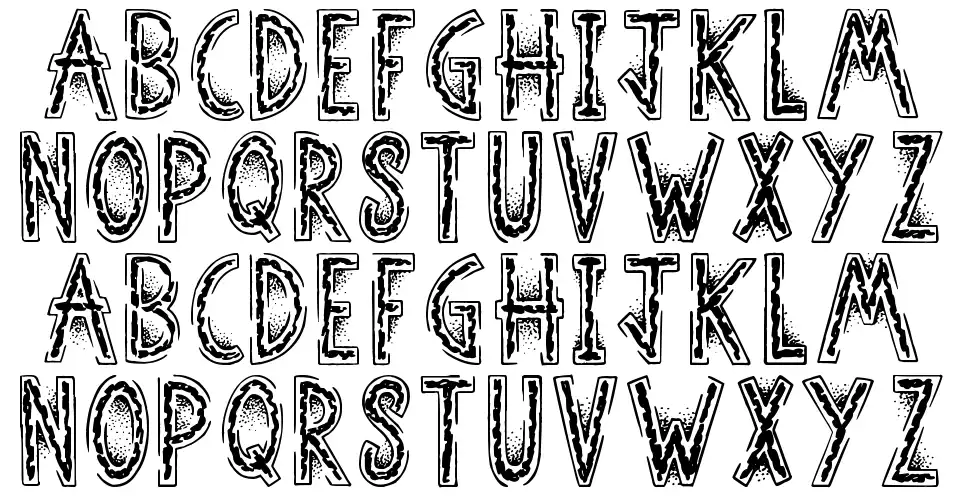 Street Fighterfont specimens