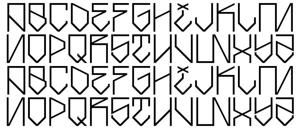 Strike Backfont specimens