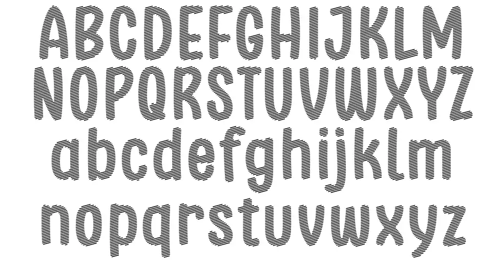 Stripe October Sevenfont specimens