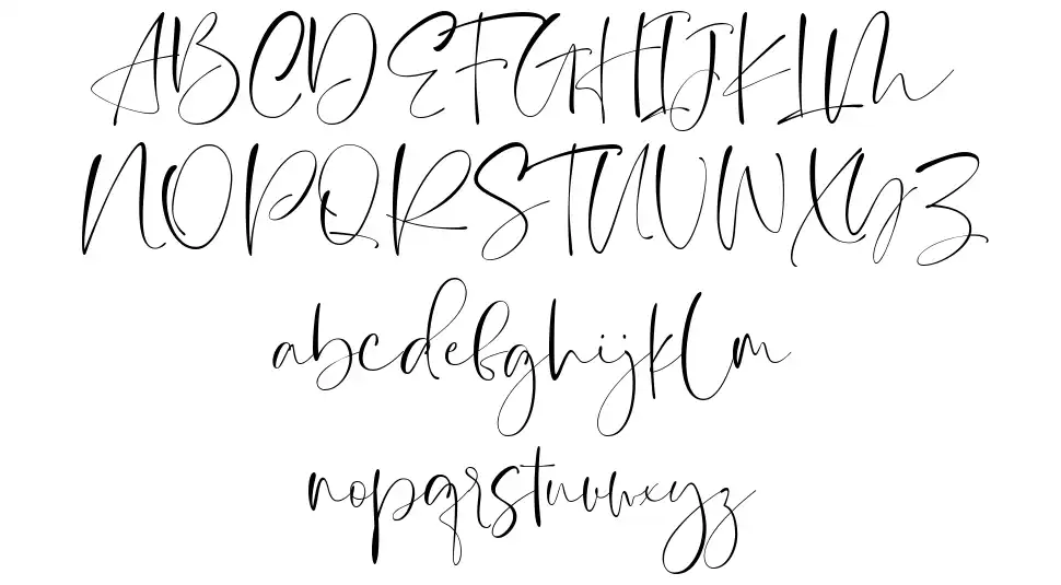 Stuck In A Momentfont specimens