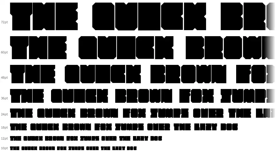 SubSquarefont waterfall