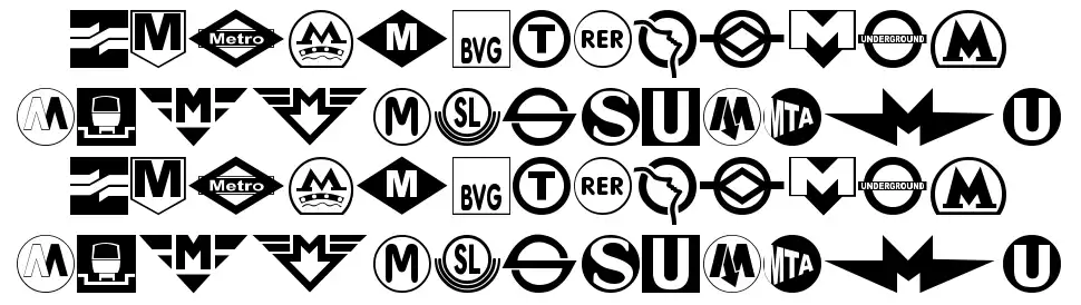 Subway Signfont specimens