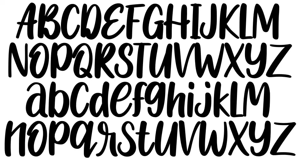 Sugar Caramelfont specimens