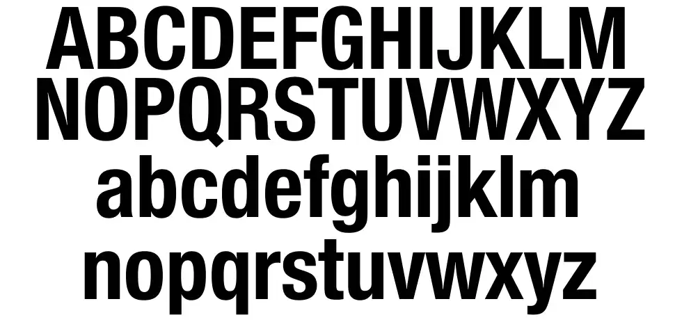 Suiza Condensedfont specimens