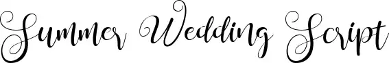 Summer Wedding Script