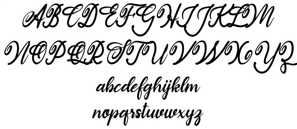 Sunbunnyfont specimens