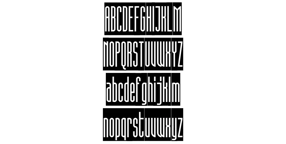 Superstretto Bannerfont specimens