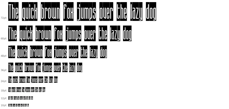Superstretto Bannerfont waterfall