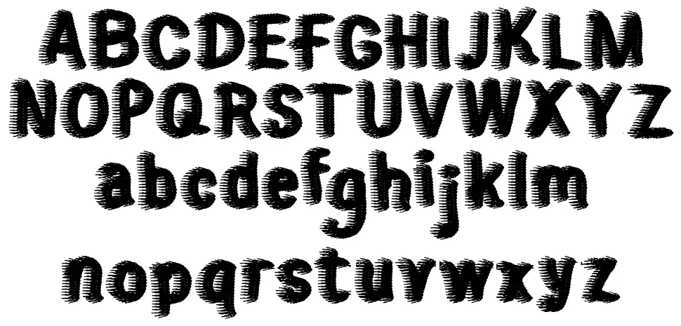 Sweaterfont specimens