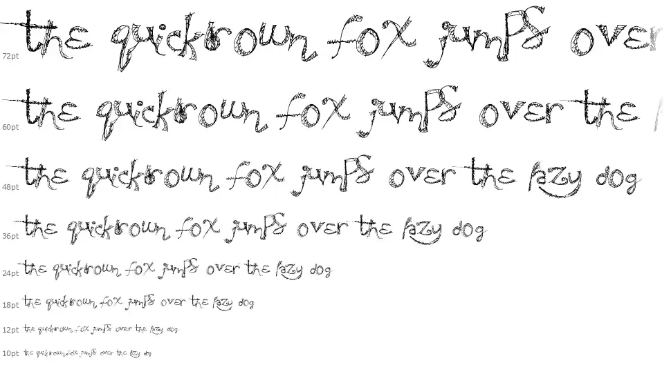 Sweaty Partyfont waterfall