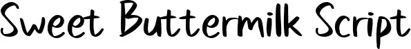 Sweet Buttermilk Script