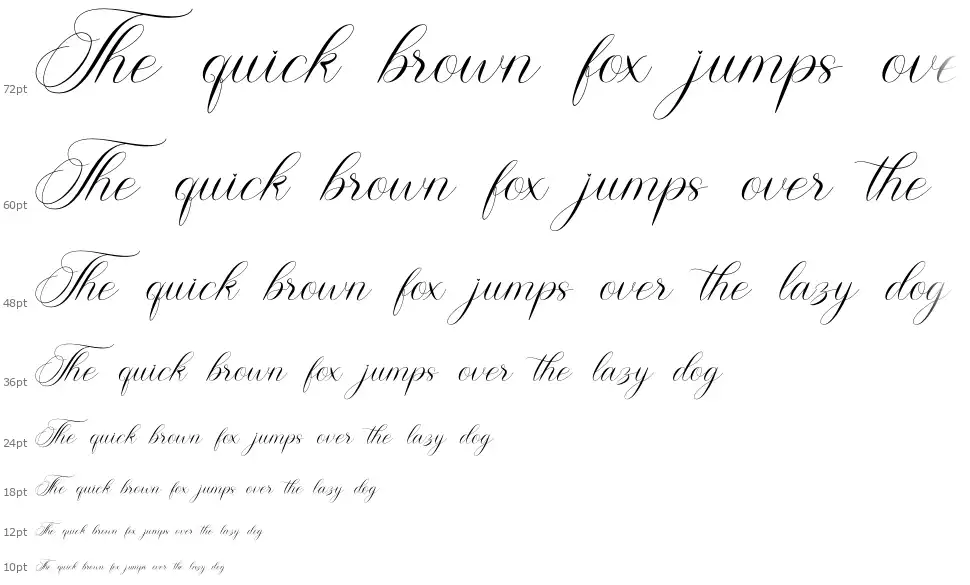 Sweet Flourishingfont waterfall