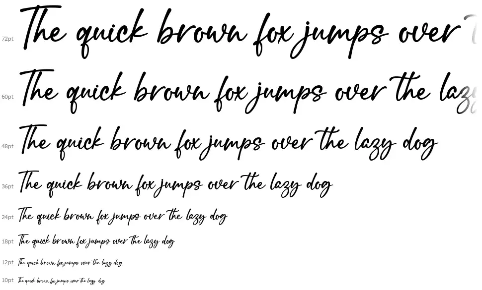 Sweet Romancefont waterfall